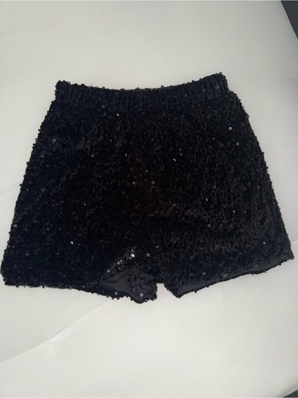 Black Sequin shorts